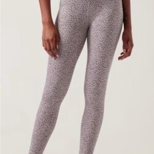 Athleta 7/8 Length leopard Print Leggings